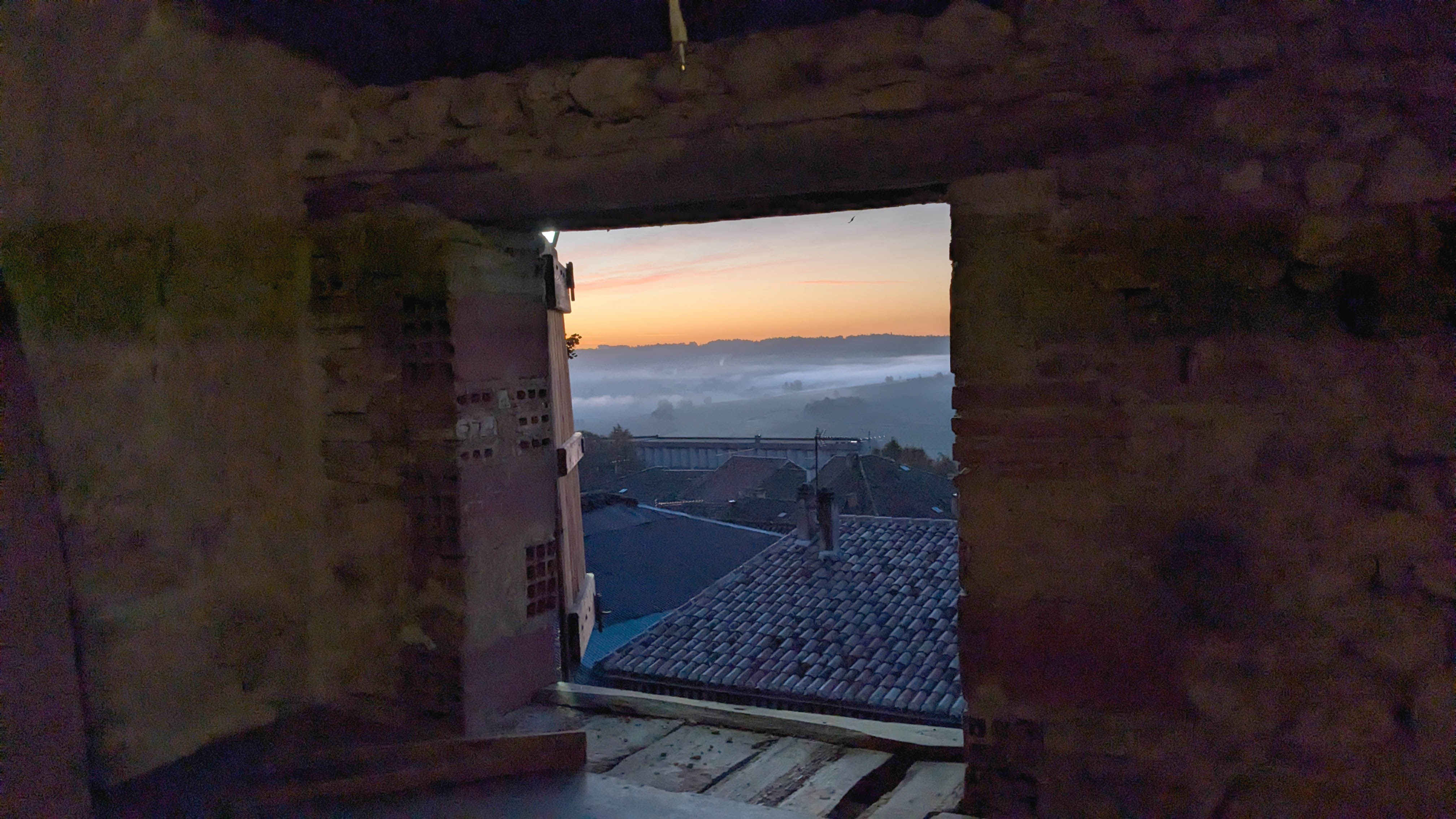 View from top floor sitting area